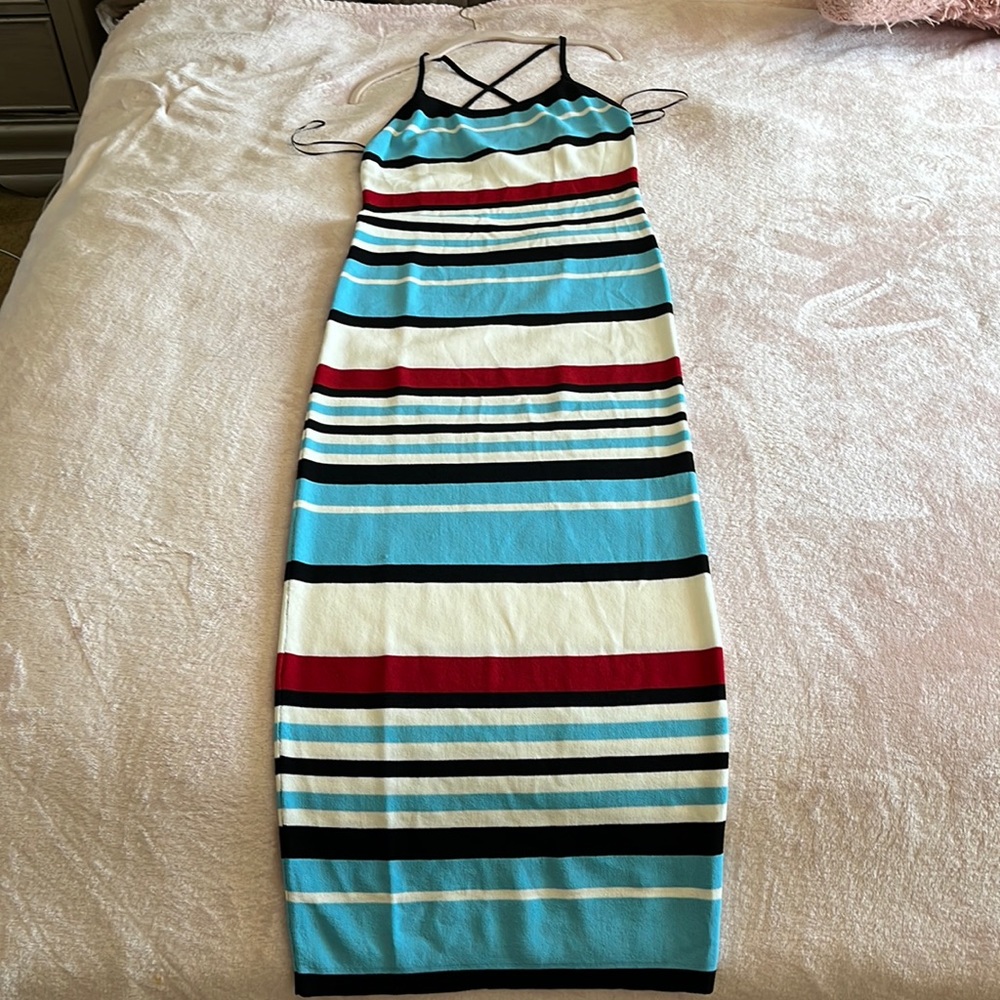 Sun soaked sweater maxi dress